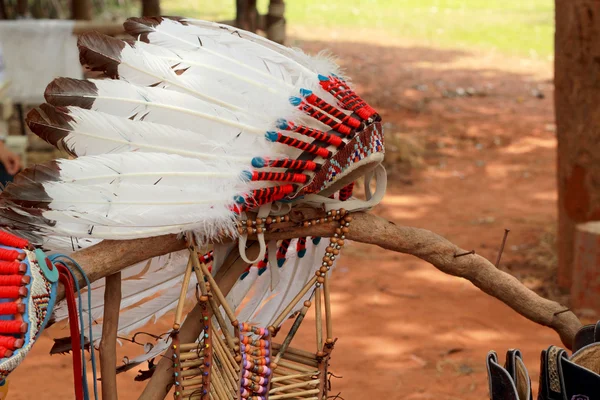 Native american indian chief hoofdtooi — Stockfoto