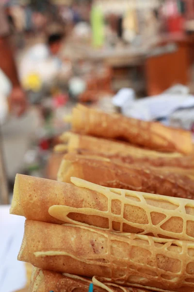 Pancake snack in the market — Stock Photo, Image