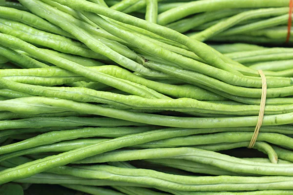 Long bean in the market — Stock Photo, Image