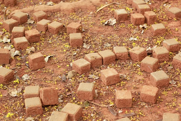 Gray brick for construction background texture — Stock Photo, Image