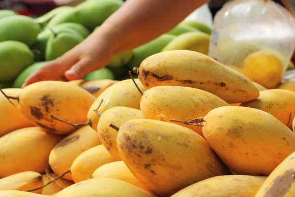 Ripe mango in the market — Stock Photo, Image