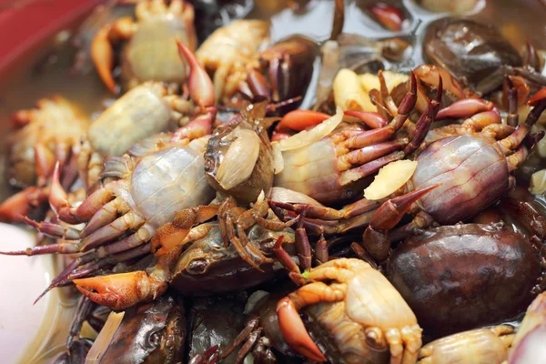 Krabba bevarade i marknaden — Stockfoto