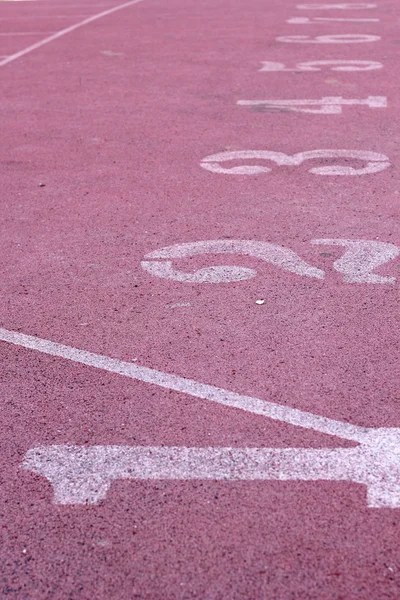 Running track - for  the athletes — Stock Photo, Image
