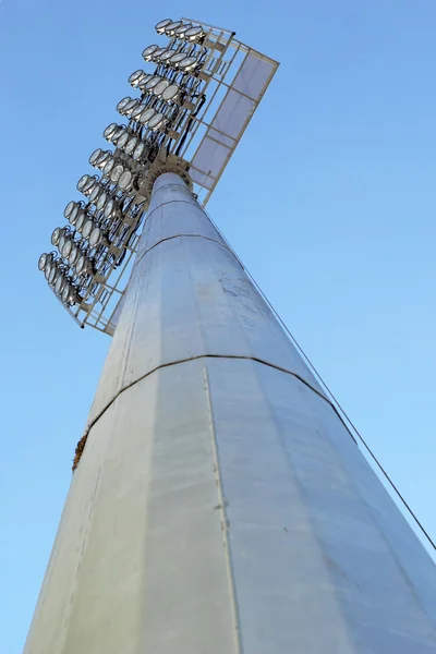 Tall stadium lights with sky — Stock Photo, Image