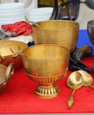 kase vintage bakır lehimlemek içinde çarşı.