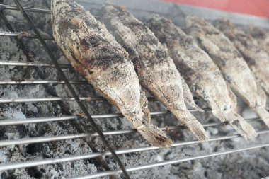 Tuz balık - ocakta.