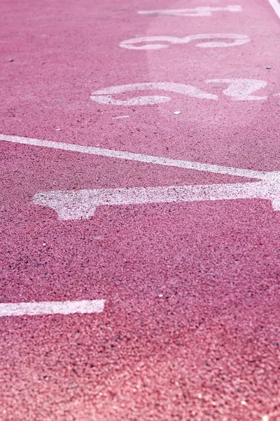 Running track number  - for the athletes — Stock Photo, Image