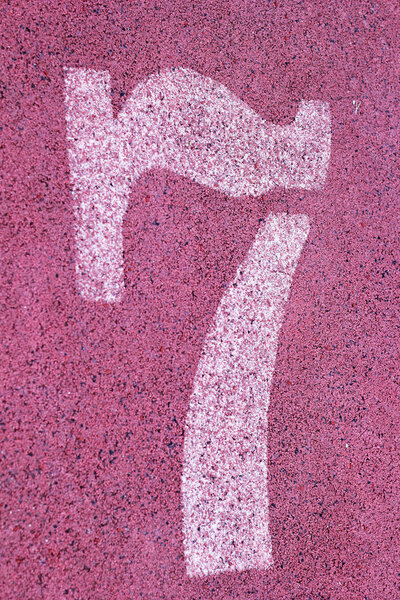 running track number  - for the athletes