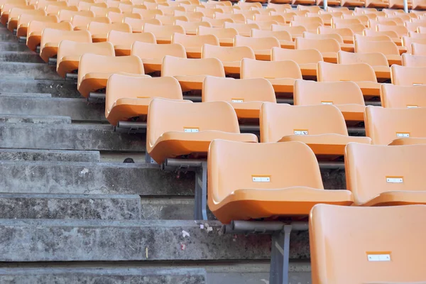 Cadeiras do estádio para visitantes algum esporte ou futebol — Fotografia de Stock