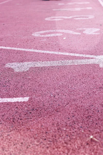 Número de pista de atletismo - para los atletas — Foto de Stock