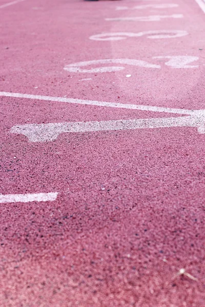 Laufbahnnummer - für die Athleten — Stockfoto