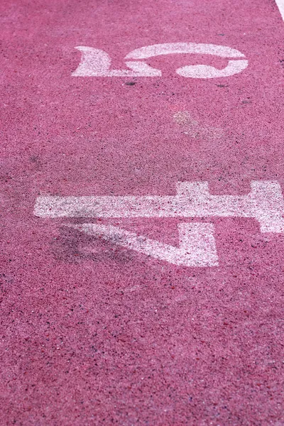 Número da pista de corrida - para os atletas — Fotografia de Stock