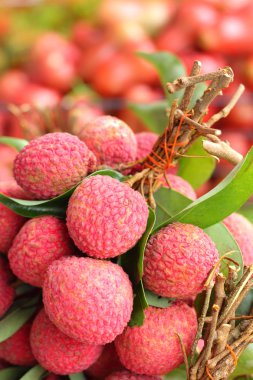 Olgun lychee piyasada