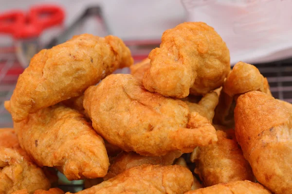 Vis ballen gebakken op de markt — Stockfoto