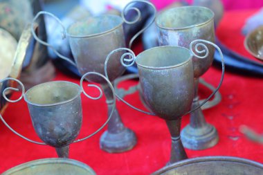 set kase vintage bakır lehimlemek içinde çarşı.