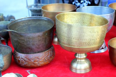 kase vintage bakır lehimlemek içinde çarşı.