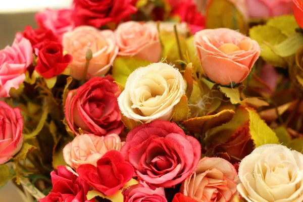 Beautiful of rose artificial flowers — Stock Photo, Image