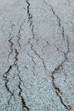 yol arka plan üzerinde çatlaklar