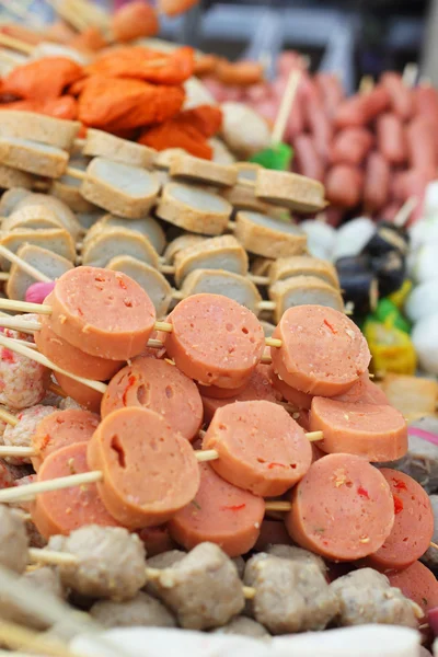 Polpetta di carne in vendita una vasta gamma . — Foto Stock