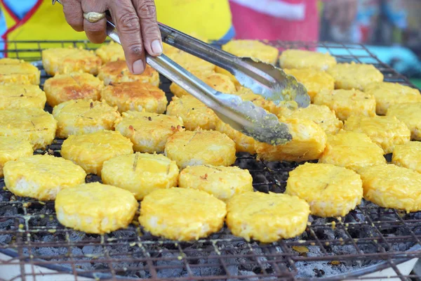 Bolos de arroz na Ásia - comida asiática — Fotografia de Stock