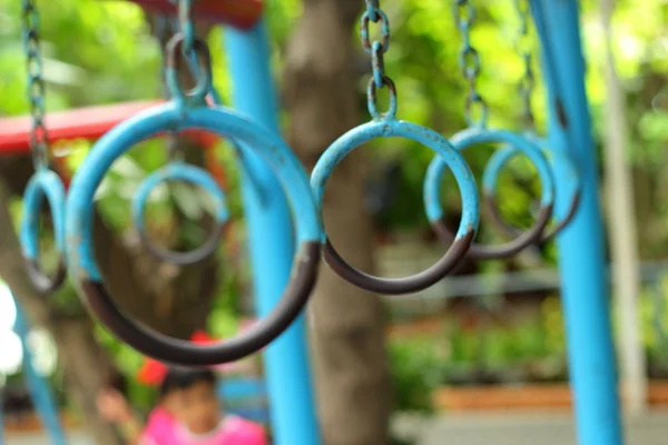 Juguetes varios en el patio de recreo para niños —  Fotos de Stock