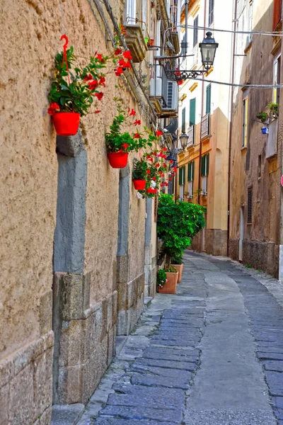 İtalya 'nın Tropea şehrinin tarihi merkezi.