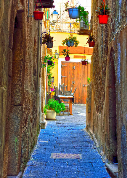 The historic center of Tropea Calabria Italy