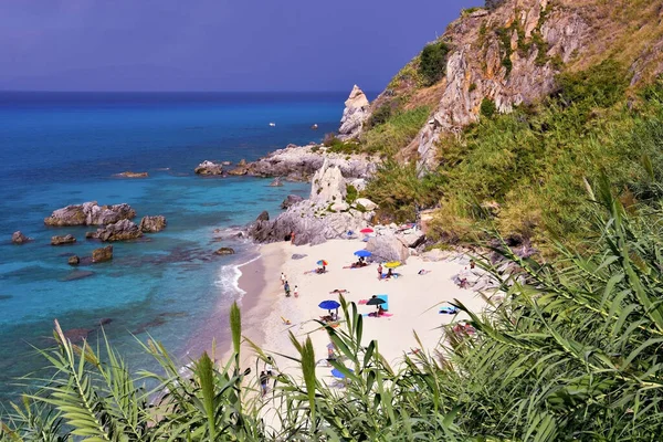 Michelino plajı Tropea Calabria İtalya