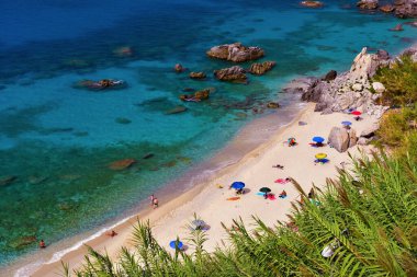 Michelino plajı Tropea Calabria İtalya