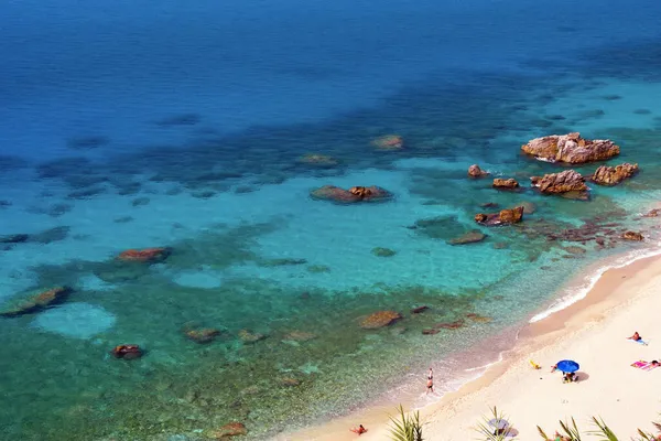 Playa Michelino Tropea Calabria Italia — Foto de Stock