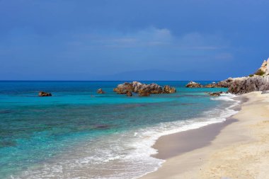 Michelino plajı Tropea Calabrian kıyıları İtalya