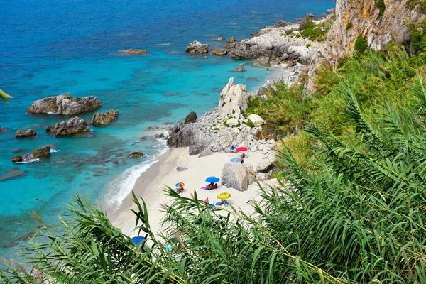 Michelino plajı Tropea Calabrian kıyıları İtalya