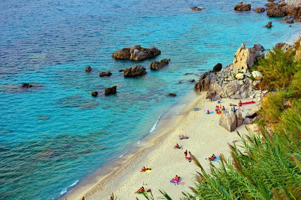 Michelino plajı Tropea Calabrian kıyıları İtalya