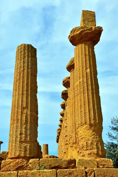 Dolina Świątyń Agrigento Sycylia Włochy — Zdjęcie stockowe