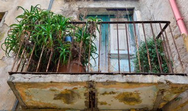 Ragusa Sicilya 'nın tarihi merkezi manzarası