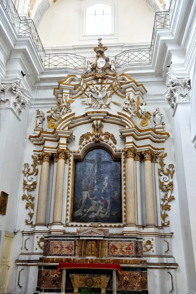 Внутрішня Частина Церкви Святого Іоанна Євангеліста Модика Італія 2018 — стокове фото