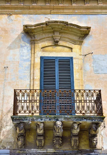 Palais Tommaso Rossi Tedeschi Sec Xix Modica Sicile Italie — Photo