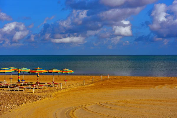 Long Sandy Beach Castellammare Del Golfo Sicily Italy — Stock Photo, Image