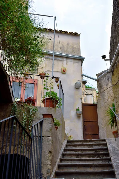 Außenfassade Des Geburtshauses Des Italienischen Dichters Salvatore Quasimodo Nobelpreis Für — Stockfoto