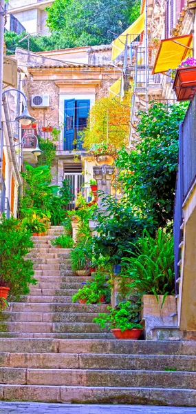 Vislumbre Del Edificio Histórico Modica Sicilia Italia — Foto de Stock