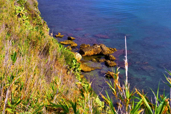 Παράκτιο Τοπίο Στο Castellammare Del Golfo Σικελία Ιταλία — Φωτογραφία Αρχείου