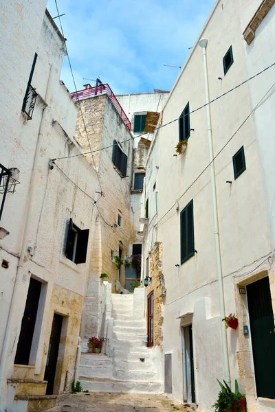 Het Historische Centrum Van Ostuni Puglia Italië — Stockfoto