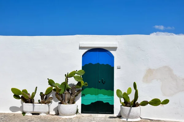 Rumah Rumah Biasa Desa Ostuni Puglia Italia — Stok Foto