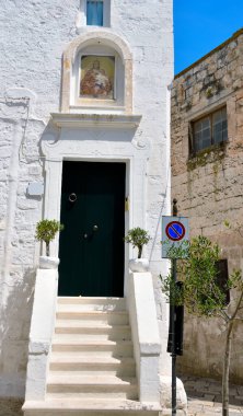 Ostuni - Puglia, Güney İtalya 'da beyaz bir kasaba
