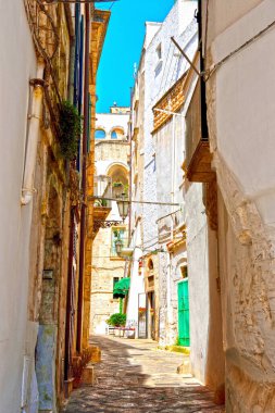 Ostuni - Puglia, Güney İtalya 'da beyaz bir kasaba