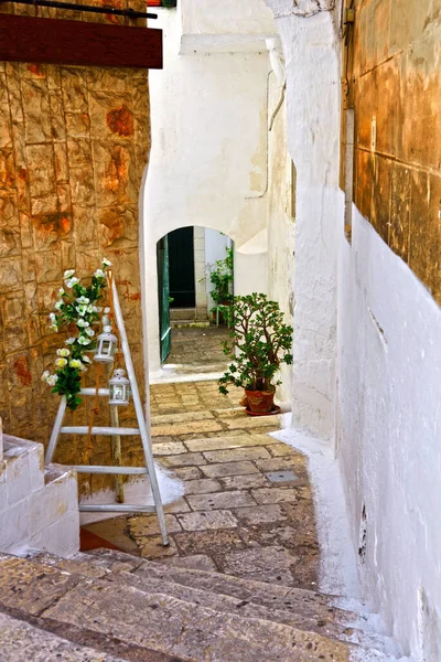 Ostuni Witte Stad Puglia Zuid Italië — Stockfoto