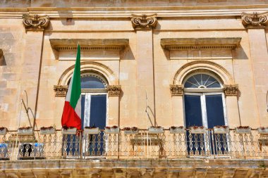 XIX yüzyıl belediye binası Ostuni, Puglia, İtalya