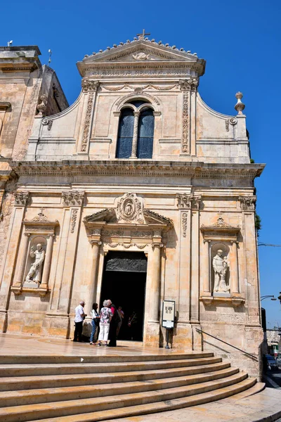 Kerk Van San Francesco Assisi Gebouwd 1300 Mei 2018 Ostuni — Stockfoto
