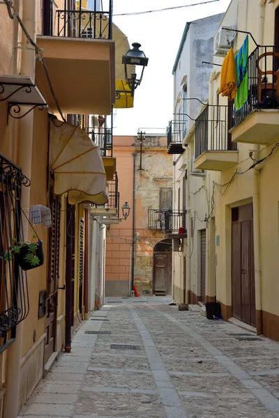 Historyczne Centrum Castellammare Del Golfo Sycylia Włochy — Zdjęcie stockowe