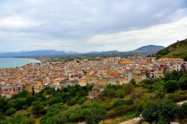 Sicilya 'da Castellammare del golfo Panoraması